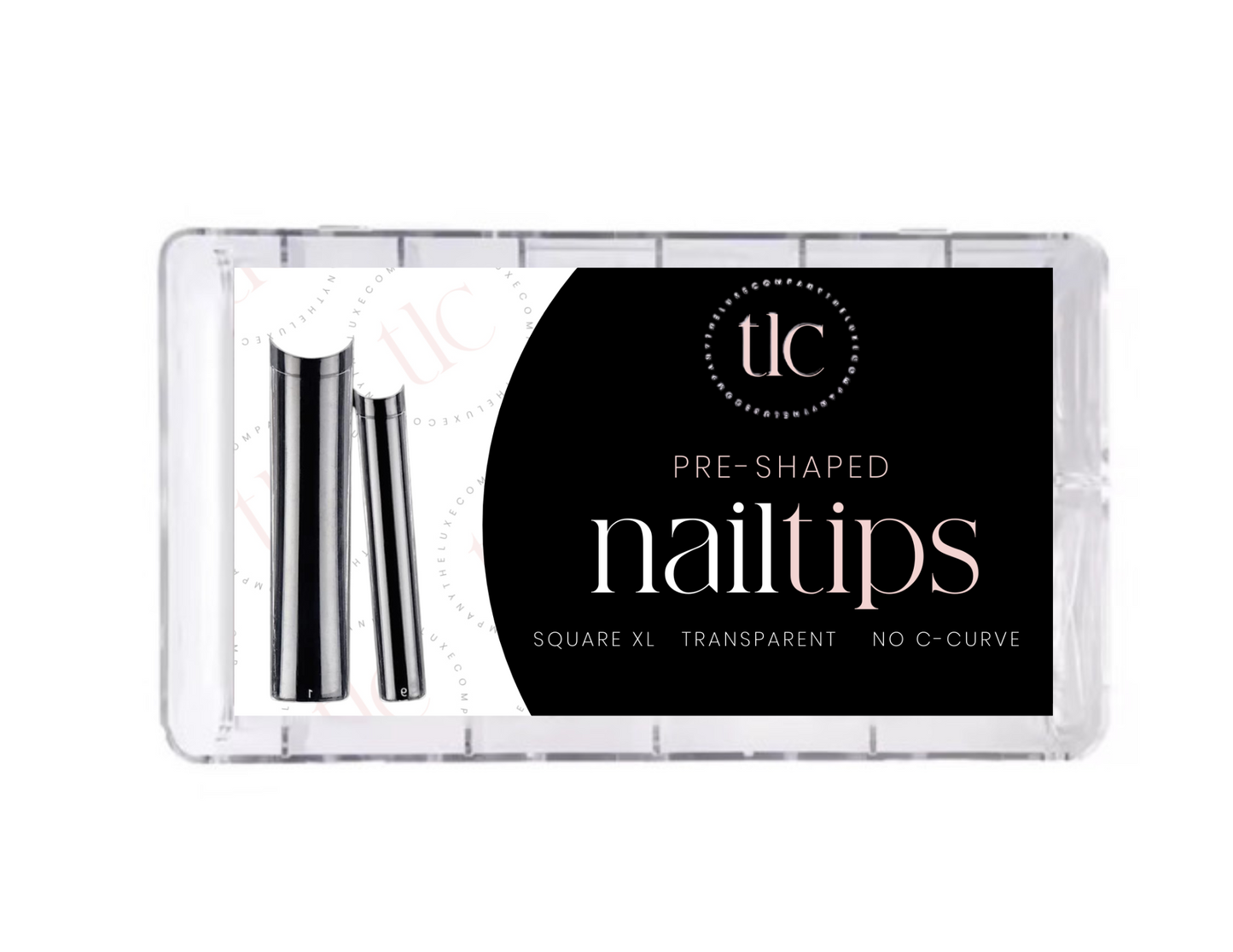 Square No-C Curve XL Nail Tips