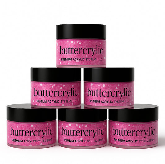 Pink Surge- Glitter Buttercrylic